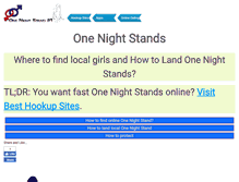 Tablet Screenshot of onenightstand1.com